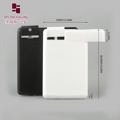 20ml 카드 디자인 슬라이딩 닫기 빈 흰색 투명한 스프레이 병