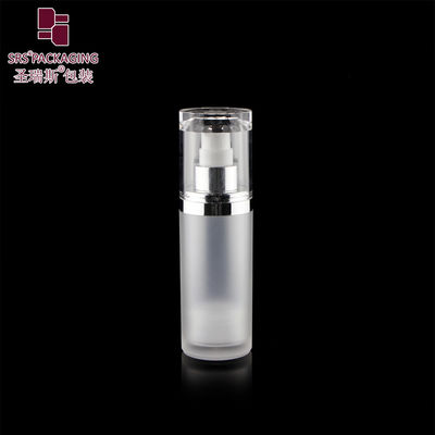 15ml 30ml 50ml 둥근 모양 주문 색상 아크릴 로션 공기 없는 병