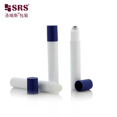 주사 백색 둥근 눈 관리 세럼 플라스틱 빈 15ml 롤 병
