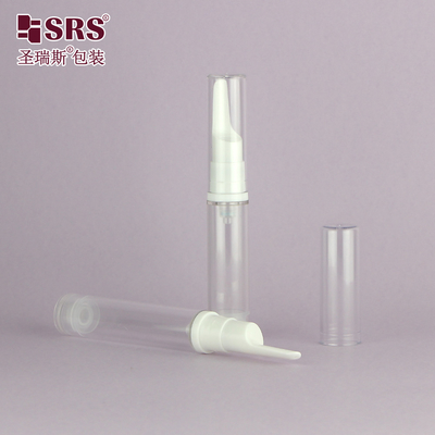 5ml 10ml 12ml 15ml 빈 투명 눈 세움 플라스틱 병 공기 없는