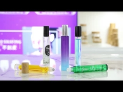 GB 평면 다채로운 맑은 향수 누출 없는 두꺼운 바닥 유리 롤러 병 10ml