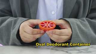 D040 시계: 15ML 40ML 50ML 75ML PP 플라스틱 타원형 탈취제 젤 용기 쇼케이스