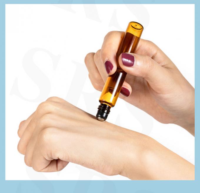 BLP-1ML 휴대용 미니 샘플 크기 빈 투명한 유리 병 롤러 포장 3